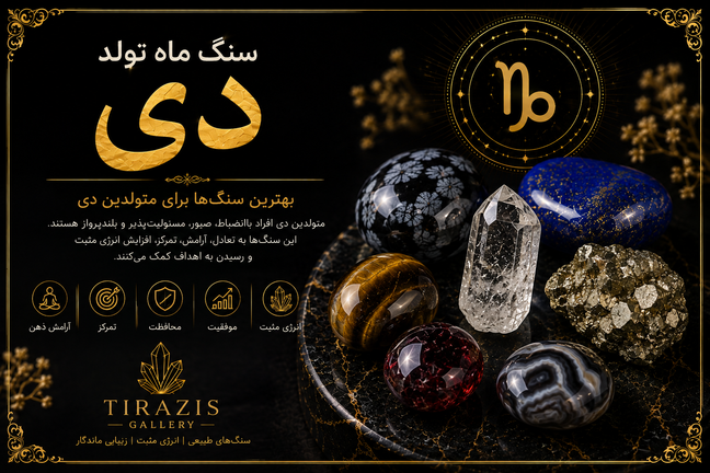 سنگ ماه تولد دی | معرفی بهترین سنگهای متولدین دی + خواص، انرژی و راهنمای خرید