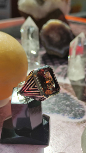 انگشتر مردانه نقره ترک الکساندریت