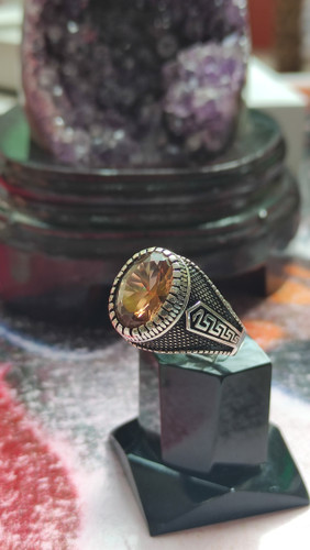 انگشتر نقره ترک نگین الکساندریت